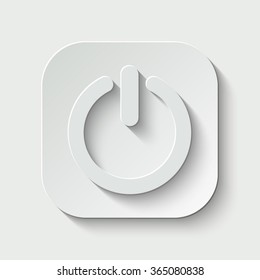 power vector icon - paper illustration