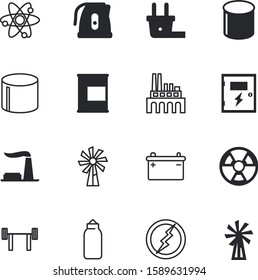 power vector icon set such as: particle, lightning, spark, horizontal, kettle, unplugged, hazard, tag, connect, risk, bolt, supplement, calorie, structure, dumbell, appliance, radiation, bottle