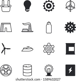power vector icon set such as: helmet, lightbulb, beautiful, voltage, device, crude, protective, can, professional, nuclear, nuke, price, calorie, spill, container, disaster, speed, trolley, violet