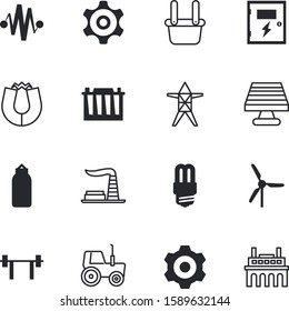 power vector icon set such as: magnetism, fluorescent, bodybuilding, batteries, rotate, bulb, school, fuse, cable, lamps, athletic, danger, meter, blue, glass, agribusiness, board, service, animation