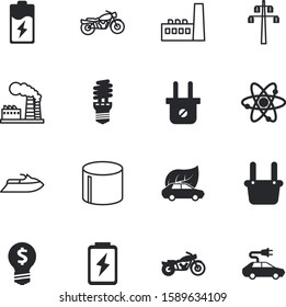 power vector icon set such as: model, emblem, pipeline, fluorescent, molecular, scientific, mine, lightbulb, cartoon, heating, pressure, switch, disconnect, wire, fast, drawing, extreme, connector