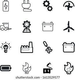 power vector icon set such as: connection, vintage, panel, connect, weld, idea, gear, glass, recharge, full, rotate, electrode, plant, instrument, wire, adapter, steel, socket, communication