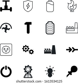 power vector icon set such as: supply, usb, lamp, gadget, protection, outdoor, shield, logo, protect, craft, wall, uk, cutting, engine, hot, orange, voltage, security, illumination, connect, season
