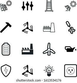 power vector icon set such as: spring, handle, storm, music, bottle, propeller, accumulator, resource, settings, company, insert, empty, outlet, control, rotating, singer, down, illumination