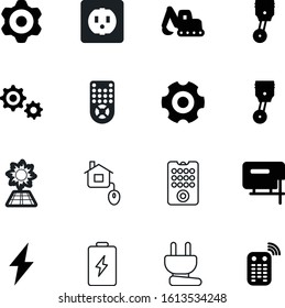 power vector icon set such as: plus, environmental, yellow, storm, cogs, earth, connection, hold, keyboard, universal, powerful, carpentry, logo, environment, lightning, professional, heavy, key