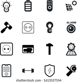 power vector icon set such as: real, portable, empty, carpentry, company, thunderbolt, virus, illumination, set, safety, fitness, android, professional, bolt, whack, danger, worker, healthy