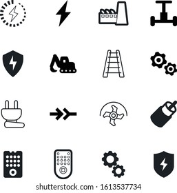 power vector icon set such as: thunder, lifestyle, stair, shock, stairway, season, recharge, supply, ladder, factory, excavator, hand, ground, start, tablet, down, powerful, tool, grass, port, farmer