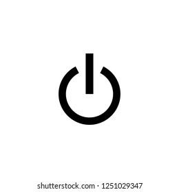 power vector icon. power sign on white background. power icon for web and app