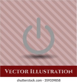 Power vector icon or symbol