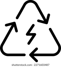 ilustración de power Vector en un fondo transparente. Símbolos de calidad superior. Iconos vectoriales de glifos para diseño de conceptos y gráficos.