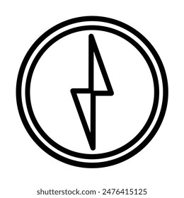 Diseño de iconos de línea de Vector eléctrico