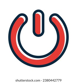 Power Vector Thick Line Filled Dark Colors Icons For Personal And Commercial Use.
