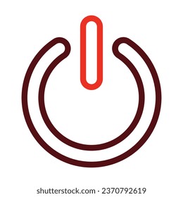 Power Vector Thick Line Two Color Icons For Personal And Commercial Use.
