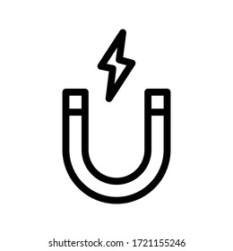 power vector thin line icon 
