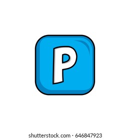 power video game asset menu icon button layer vector art illustration