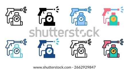 Power washing icon set multiple style collection 

