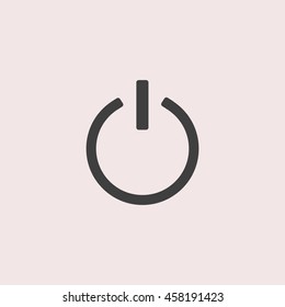 Power web icon. Isolated illustration