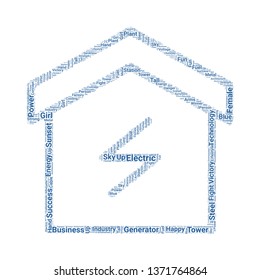 power word cloud. tag cloud about power