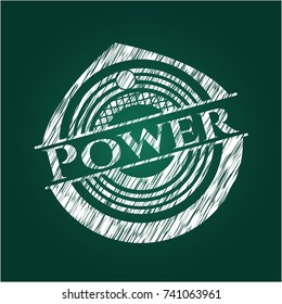Power written on a chalkboard