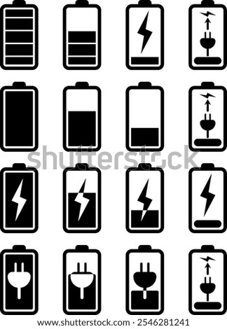 Power up your design: battery icon pack