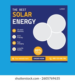 Power your world Facebook and Instagram Posts For Travel Agency  with clean, green solar energy Sustainable, eco-friendly, and renewable. Green Energy, Go Solar Clean Power.