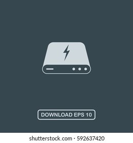 Powerbank icon vector