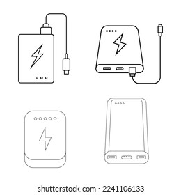 diseño de plantilla de vector de icono de powerbank