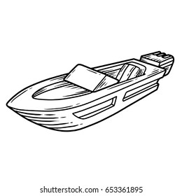 Speed Boat Drawing Images, Stock Photos & Vectors | Shutterstock