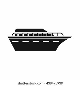 Powerboat icon, simple style
