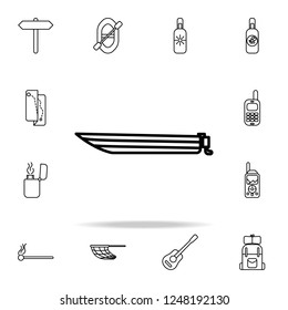 powerboat line icon. camping icons universal set for web and mobile