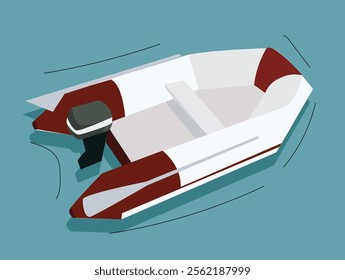 Powerboat or speedboat on the water