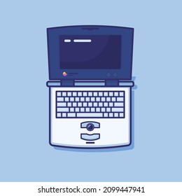 Powerbook Flat Design Vector Illustration 