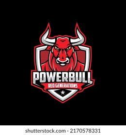 Diseños del logotipo de PowerBull Red Esport