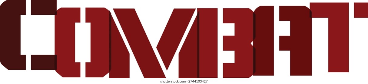 Powerful 3D text spelling out the word 