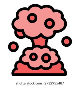 Powerful atomic bomb exploding, creating mushroom cloud, causing destruction and chaos