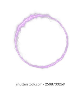 Powerful ball lightning pink png. A strong electric charge of energy in one pink ring. Element for your design, advertising, postcards, invitations, screensavers, websites, games.	
