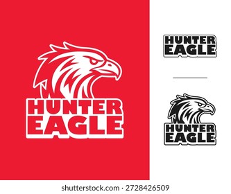 Diseño de logotipo de mascota de águila audaz, Vector de águila, logotipo de águila