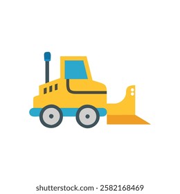 Powerful Bulldozer Icon for Construction