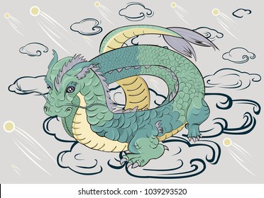 Powerful Chinese dragon