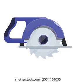 Powerful circular saw is slicing through a piece of metal, showcasing its precision and strength in construction tasks