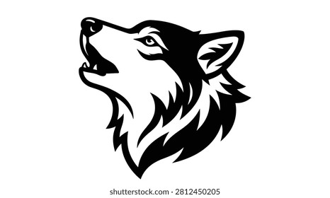 Powerful depiction of a wolf's head, conveying strength, wilderness, and primal instinct.