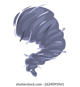 Tornado poderoso e destrutivo está girando, criando uma cena dramática e perigosa de desastre natural