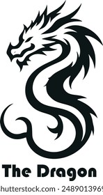 Powerful Dragon Mythical Logo Vector