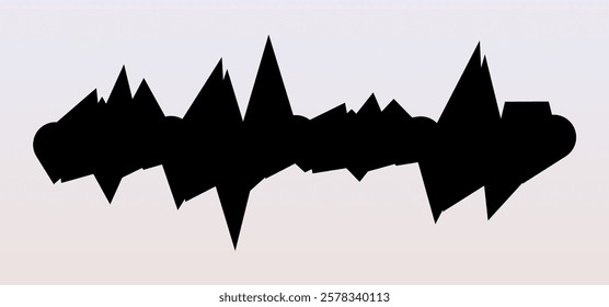 A powerful and dramatic vector illustration depicting damage and destruction, perfect for conveying themes of earthquakes, crashes, and distress