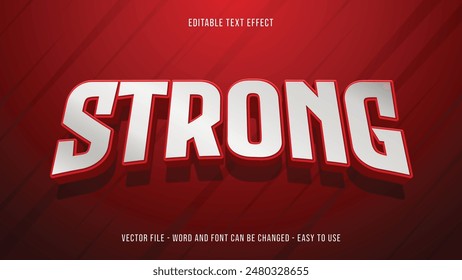 Powerful editable text effect, bold text style