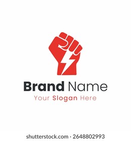 Powerful Fist Logo Design for a Strong Brand Identity Representing Energy and Determination