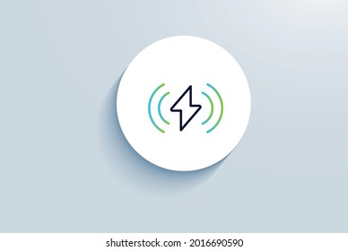 Powerful flow icon vector design