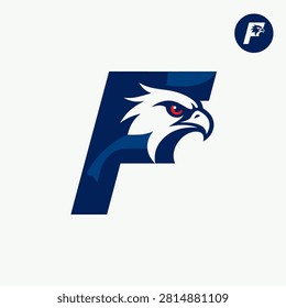 Powerful gaming or athletic team emblem featuring a hawk profile.