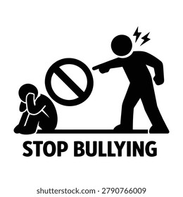 A powerful graphic depicting aggression and prohibition against mistreatment. Ideal for awareness campaigns and educational materials.