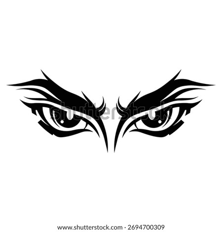 A powerful graphic depicting the intense gaze of an eagle's eyes, symbolizing freedom, power, and keen vision. This image evokes a sense of vigilance and untamed spirit.